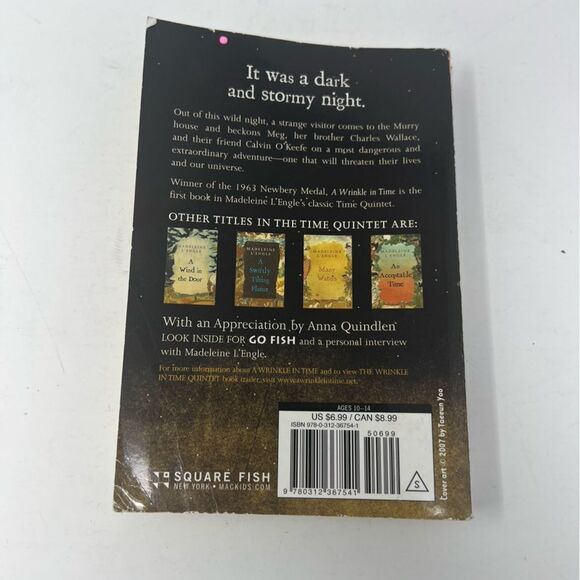 A Wrinkle in Time Paperback - Picture 3 of 3